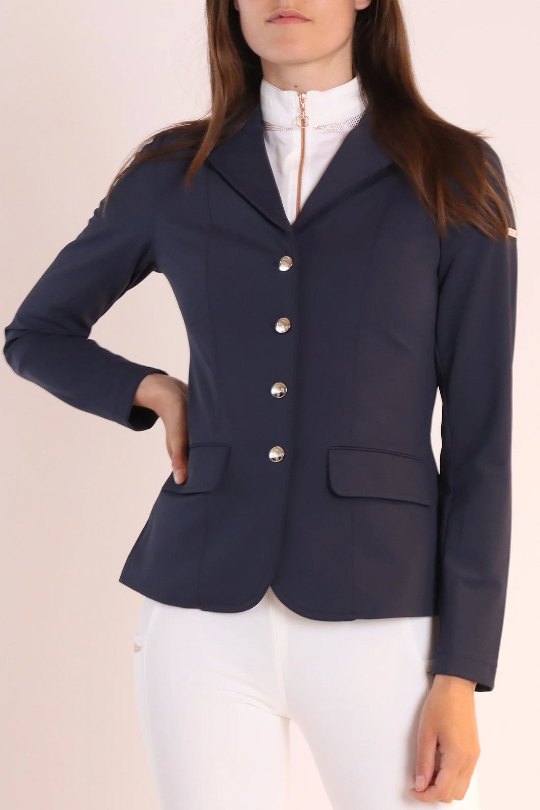 Kathy Zipped Classic Competition Jacket - Navy