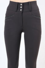 Load image into Gallery viewer, Kirstin Crystal Extra Highwaisted Breeches - Black, Fullgrip
