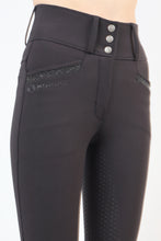 Load image into Gallery viewer, Kirstin Crystal Extra Highwaisted Breeches - Black, Fullgrip
