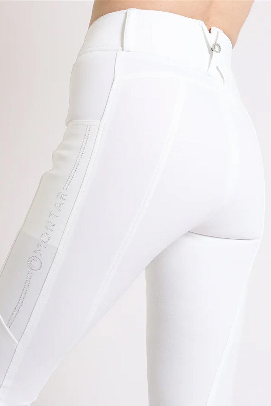 MoAviana Crystal Hybrid Leggings - White, Fullgrip