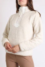 Load image into Gallery viewer, MoMaddy Teddy Quarter Zip - Off White
