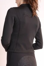 Load image into Gallery viewer, MoTina Crystal Softshell Cropped Jacket - Black

