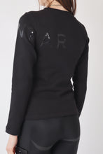 Load image into Gallery viewer, Rachel Glitter Logo Sweatshirt - Black

