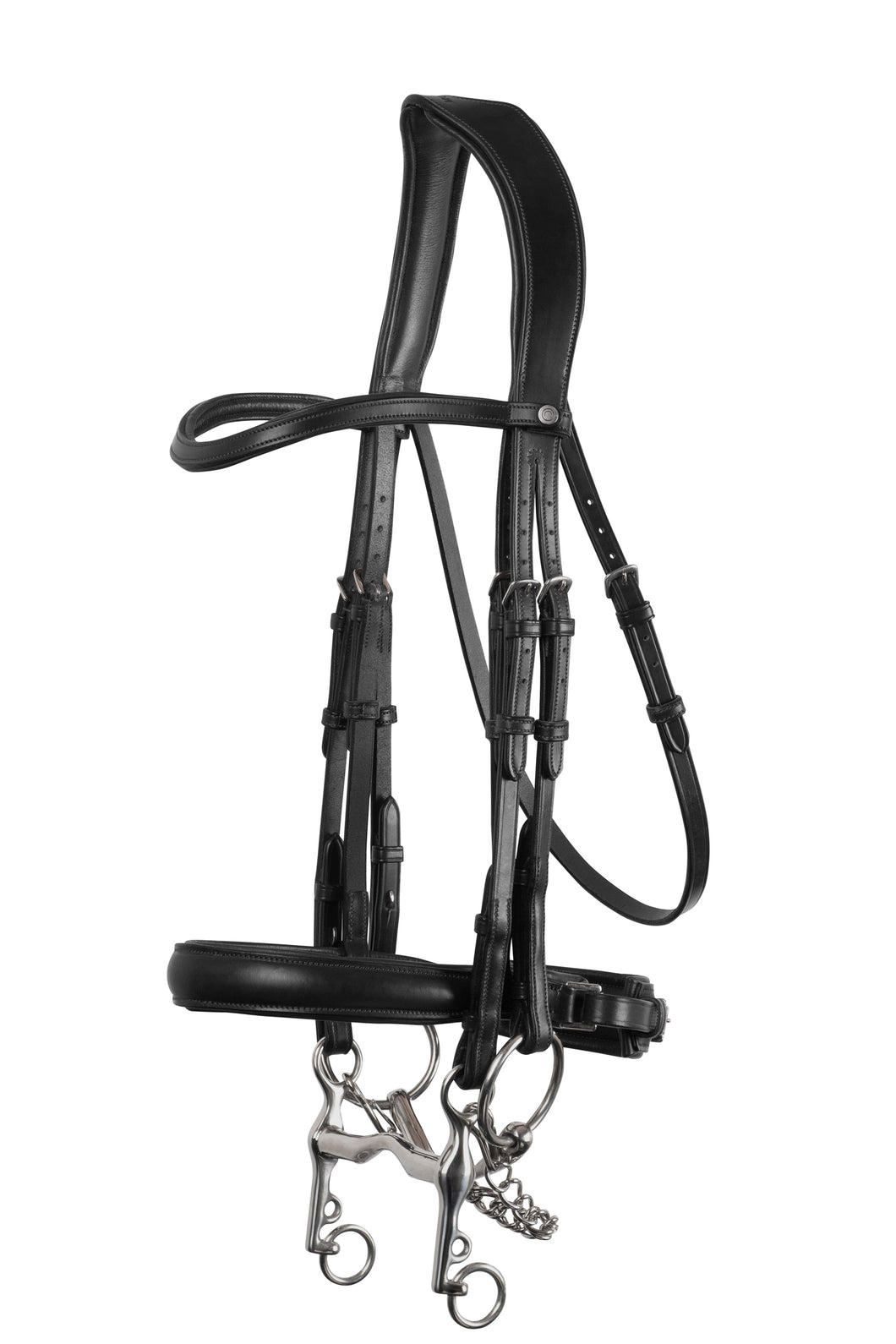 Normandie Double Organic Tanned Bridle - Black