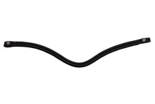 Load image into Gallery viewer, Classic Curved Contrast Leather Browband - Black
