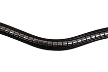 Load image into Gallery viewer, Silver Clincher Browband - Black Leather
