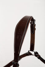 Load image into Gallery viewer, Papillon Leather Breastplate with Martingale - Brown

