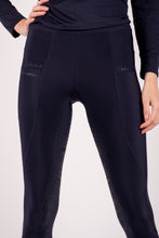 Load image into Gallery viewer, Linnea Crystal Riding Leggings - Navy - Fullgrip
