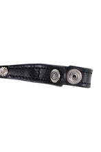 Load image into Gallery viewer, Clear Crystal Browband - Black Leather
