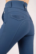 Load image into Gallery viewer, Briella Crystal Highwaisted Yati Breeches - Mid Blue, Fullgrip
