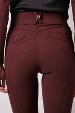 Load image into Gallery viewer, Brielle Crystal Pocket Highwaisted Yati Breeches - Plum, Fullgrip
