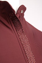 Load image into Gallery viewer, Briella Crystal Placket Baselayer - Plum
