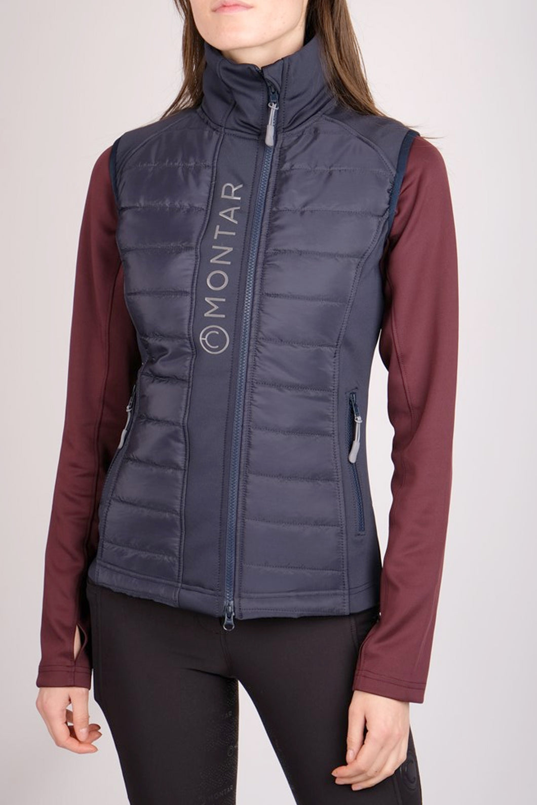Emma Quilted Softshell Gilet - Navy