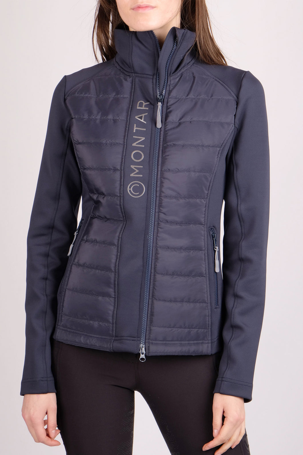 Emma Quilted Body Jacket - Navy