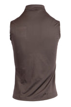 Load image into Gallery viewer, Everly Crystal Sleeveless Technical Polo - Grey
