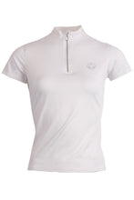 Load image into Gallery viewer, Everly Technical Crystal Polo - White
