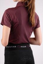 Load image into Gallery viewer, Honey Mesh Back Polo - Plum

