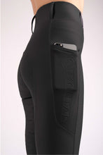 Load image into Gallery viewer, Jayla Embossed Logo Leggings - Black, Fullgrip
