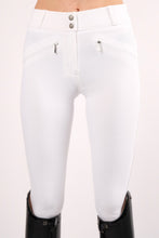 Load image into Gallery viewer, Lydia Sequin Highwaisted Yati Breeches - White, Fullgrip
