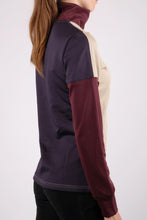 Load image into Gallery viewer, Maeve Colour Block Baselayer - Beige/Navy/Plum
