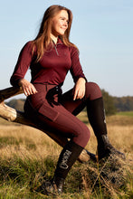 Load image into Gallery viewer, Avery Yati Extra Highwaisted Breeches - Plum, Fullgrip
