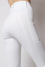Load image into Gallery viewer, Michelle Rosegold Hybrid Leggings - White
