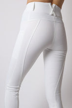 Load image into Gallery viewer, Michelle Rosegold Hybrid Leggings - White
