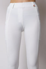 Load image into Gallery viewer, Junior Michelle Rosegold Hybrid Leggings - White
