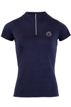 Load image into Gallery viewer, Junior Everly Technical Crystal Polo - Navy
