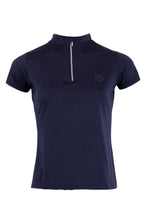 Load image into Gallery viewer, Melanie Vertical Logo Tech Top - Navy
