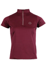 Load image into Gallery viewer, Everly Technical Crystal Polo - Plum
