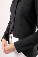 Load image into Gallery viewer, Dressage Short Crystal Tailcoat Jacket - Black
