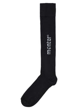 Load image into Gallery viewer, Bamboo Knee High Logo Socks - Black
