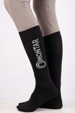 Load image into Gallery viewer, Black Long Nylon Socks - 3 pack
