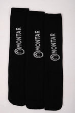 Load image into Gallery viewer, Black Long Nylon Socks - 3 pack
